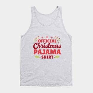 official christmas pajama shirt Tank Top